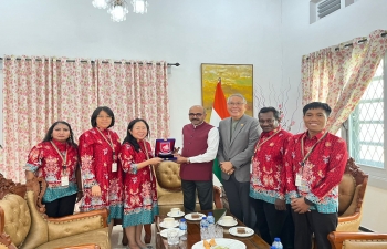 Consul General welcomes delegation from Bodhi Dharma Buddhist College (STAB-BD) on 27.08.2024